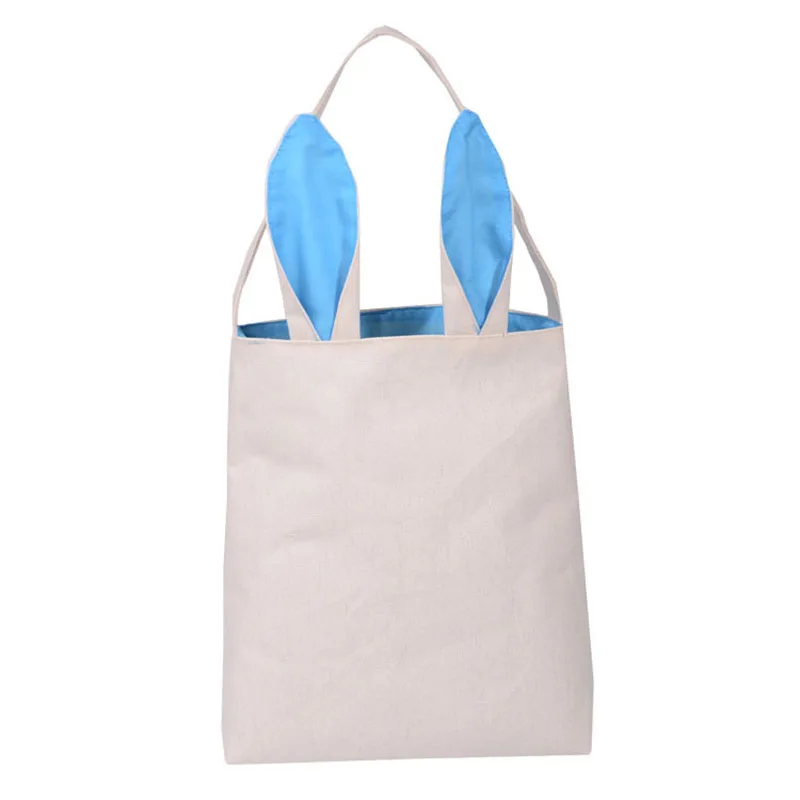 

1 Pcs Easter Bunny Bags Lovely Rabbit Ears Burlap Cloth Easter DIY Gift Bag XHC88