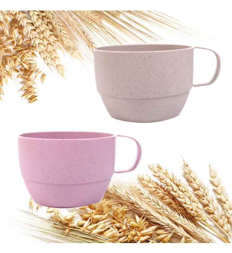 Офисные кофейные чашки Экологичные для полоскания рта чашки Пшеничная солома кухонные принадлежности молочный чай чашка стакан правая чашка copo com canudo