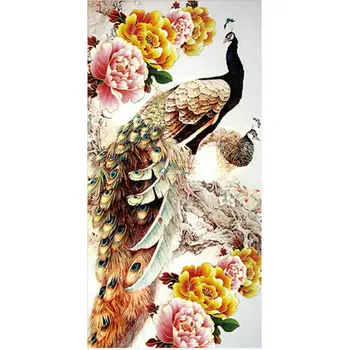 

DIY 5d Diamond embroidery animals diamond painting Peacock picture diamond mosaic cross stitch peony the paintings of rhinestone
