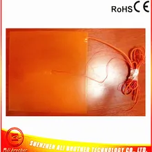 220 В 600 Вт 375*375*1,5 мм, силиконовая Резина 3d принтер нагреватель клей 1 лицо 100 k Термистор в центре 2000 мм свинцовый wrie