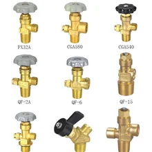 Выберите один клапан кислородный аргон co2 ацетилен хладагент высокого давления гелиевый газ редукционный клапан QF2A CGA580 для баллонного бака