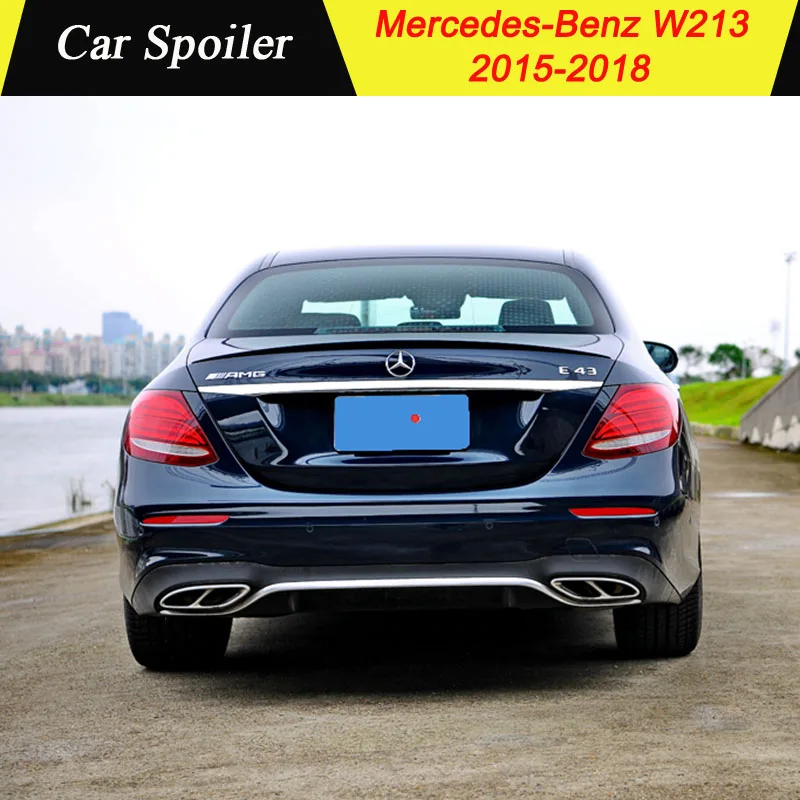 Для Mercedes Benz W213 AMG- ABS спойлер автомобиля украшение в виде хвостового крыла задний багажник спойлер для Mercedes W213 E класс