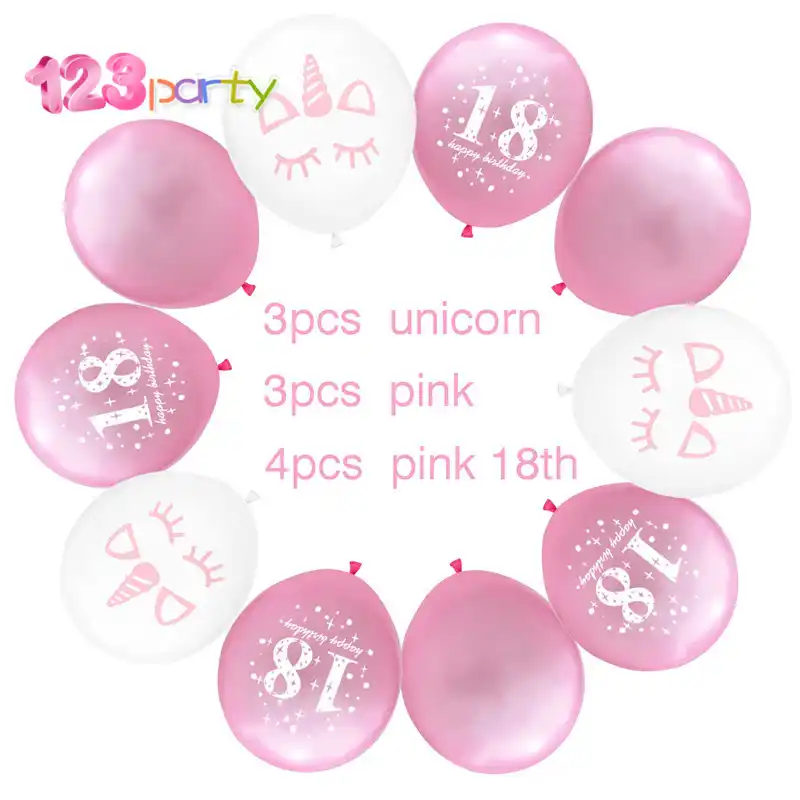 123パーティー10個ユニコーンフラミンゴ1st結婚式の装飾の風船の誕生日パーティーお祝い完璧な装飾用品 パーティー用自作デコレーション Aliexpress