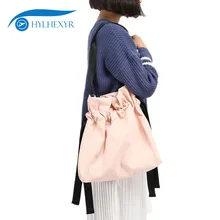 Hylhexyr однотонные женские Модные с кулиской из парусины сумки ручные сумки для покупок карманная сумка-шоппер через плечо Набор сумок через плечо кошельки