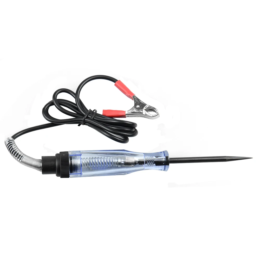 Auto 6V 12V 24V DC car truck voltage circuit tester car test VoltMet long probe pen light bulb automobile maintenance tools circuit tester circuit detector probe pen tester voltage test pen