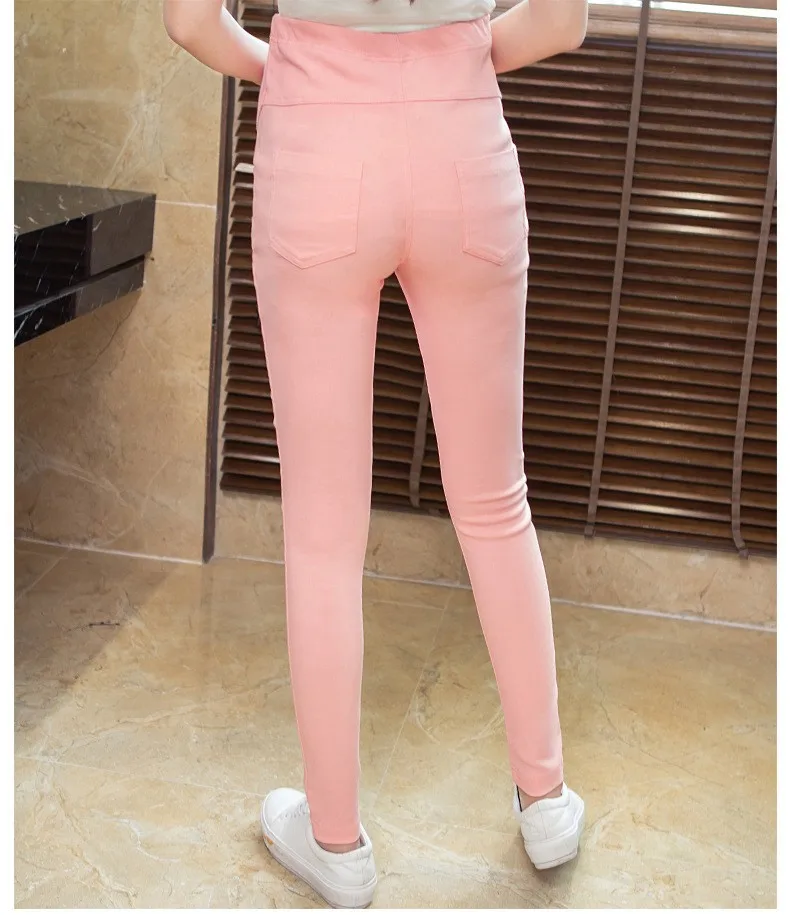 Calças de Maternidade Roupas de Maternidade Calças de Gravidez para Grávidas Capris Comprimento Total Alta Frete Grátis 7 Calças e capris