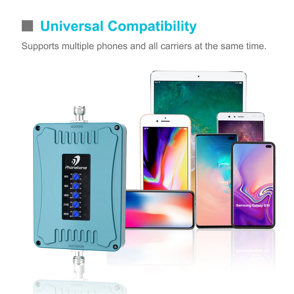 Ретранслятор 4G 4g 2600 МГц 800/900/1800/2100/2600/MHz 2G 3G ретранслятор диапазона 20 8 3 1 7 Усилитель