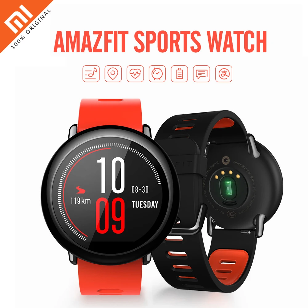 Original Xiaomi AMAZFIT Waterproof Smart Watch Bluetooth 4