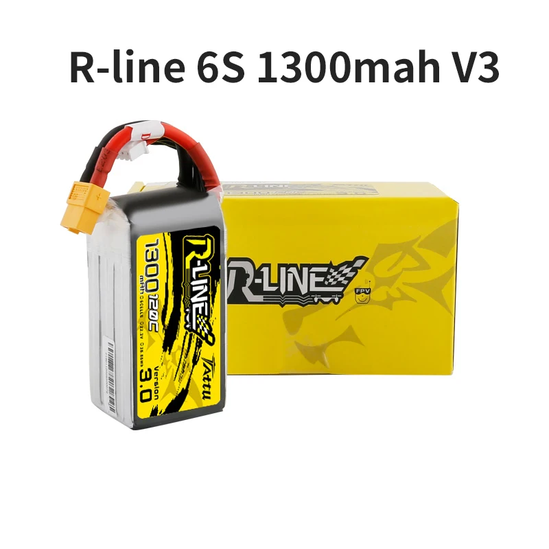 Татту R-Line Версия 3,0 V3 4S 6S 1300/1550/1800/2000 мА/ч, 120C 14,8 V Lipo Батарея с XT60 разъем для небольшой гоночный Дрон с видом от первого лица Квадрокоптер - Цвет: 6S 1300mah 120C XT6