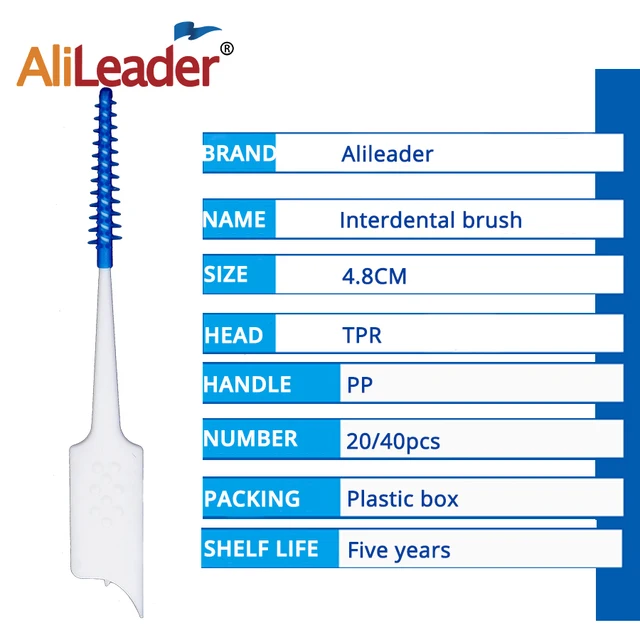 New Gum Slim Soft Tooth Pick Interdenta Brush Cleaners Dental Floss Oral Care Tooth Pick Toothbrush For Teeth Clean 20/40Pcs/Box