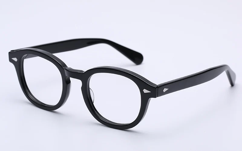 Круглые ацетатные оптические прозрачные очки, прозрачные линзы, очки, рамка с имитацией очков, ретро очки для близорукости, оптические очки для мужчин и женщин по рецепту