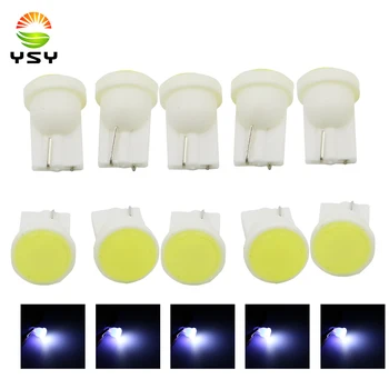 

YSY 300pcs T10 LED Lights Car Interior LED T10 COB W5W 168 White Wedge Door Instrument Side Lamp Light Bulbs 12V