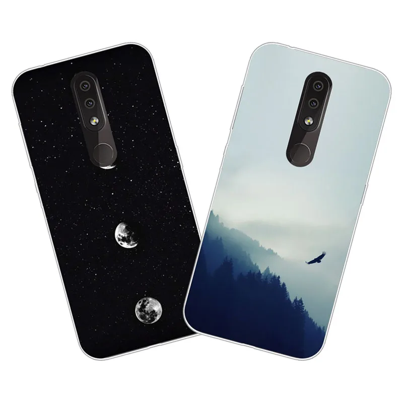 

For Nokia 4.2 Case,Silicon Space scenery Painting Soft TPU Back Cover for Nokia4.2 Phone protect cases shell