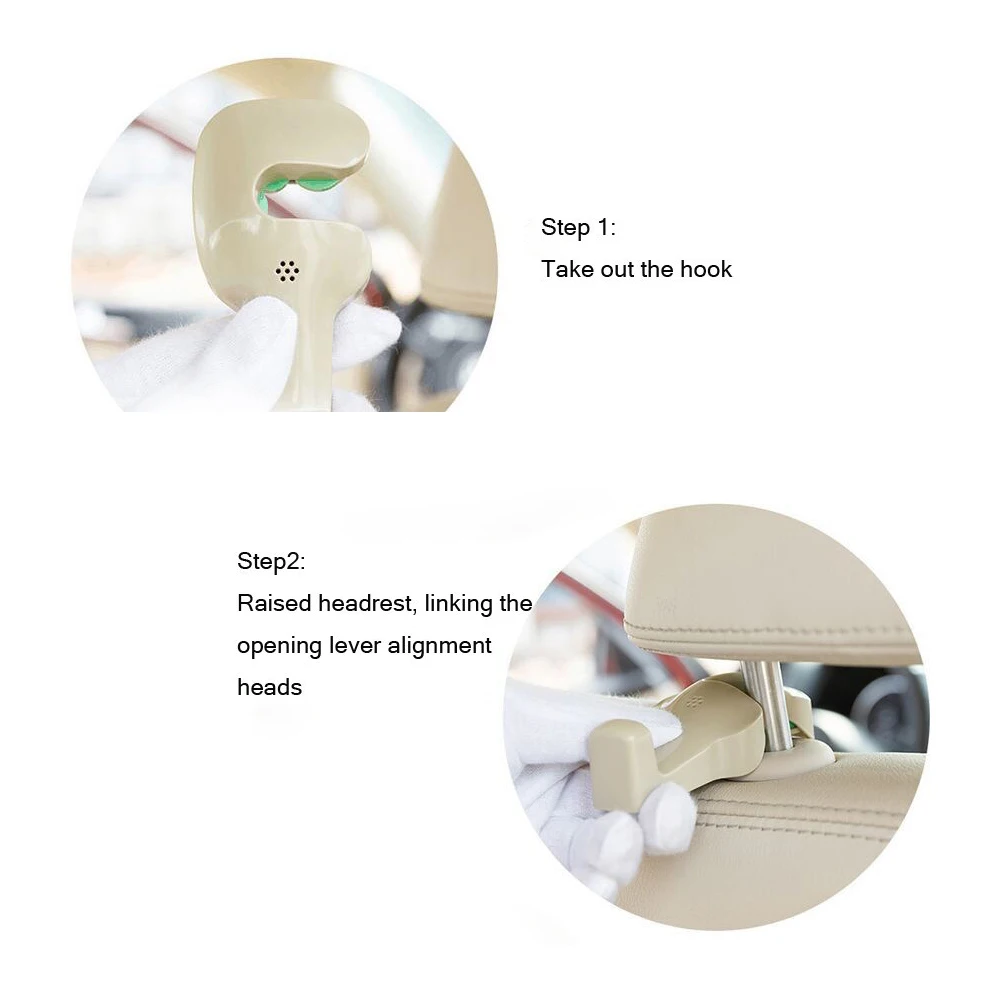 Автомобильный-Стайлинг, автомобильный крючок, зажимы, автомобильный крючок для сумки на сиденье, вешалка, держатель, органайзер, автомобильные аксессуары, 2 шт./лот, легко устанавливается