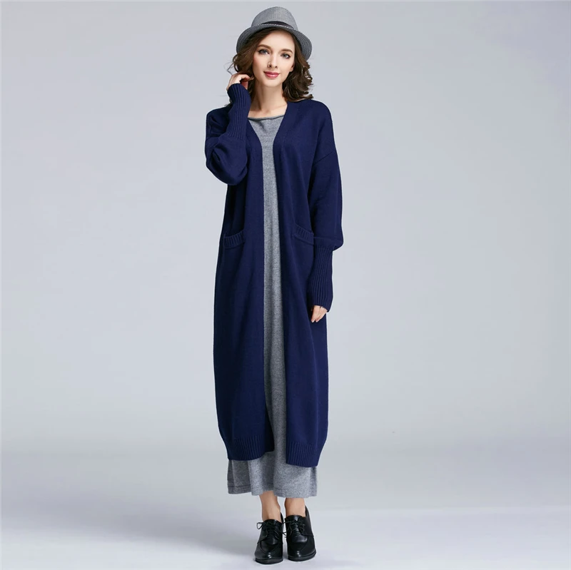 Women S Winter 3 Strands Thick Cashmere Cardigan Full Sleeve