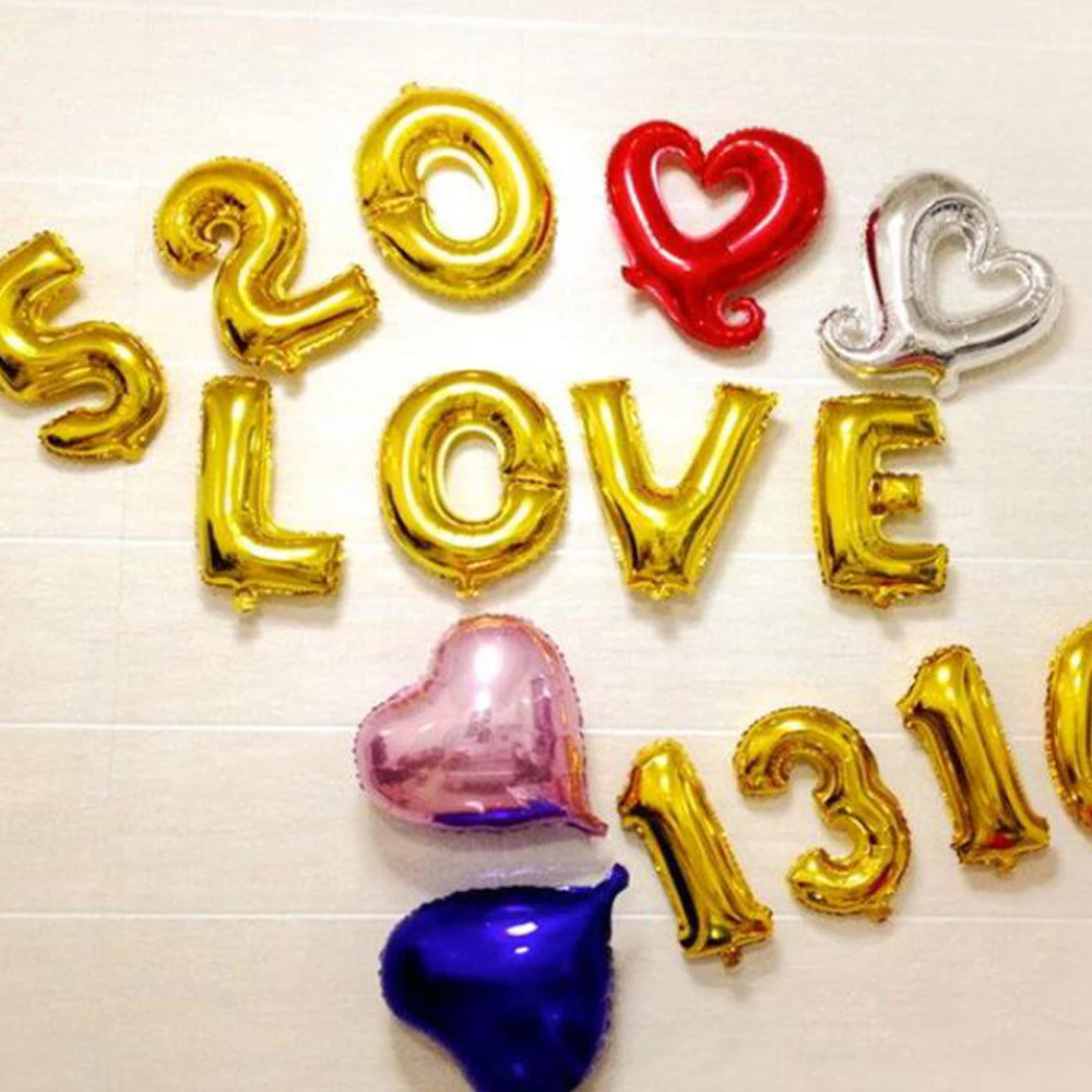 New 32 Inch Foil Aluminum Large Helium Number Digit Air Balloon Wedding 