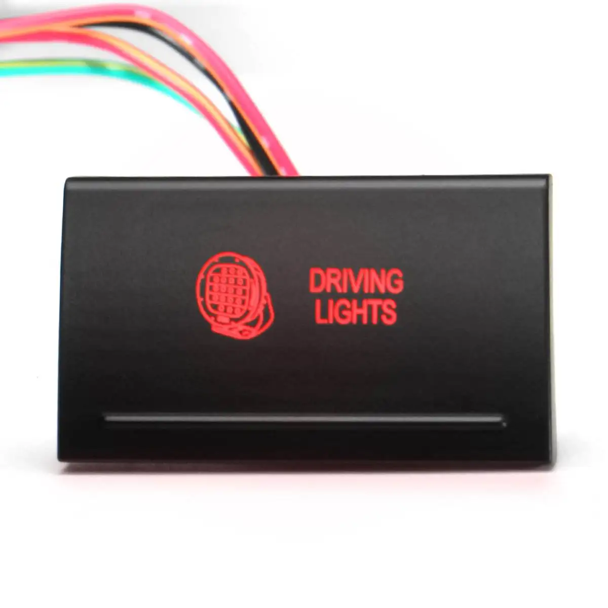 1 шт. пластиковый 12 В 3 А однополюсный кнопочный переключатель для Amarok A107R светодиодный светильник для вождения светодиодный переключатель Янтарный/красный - Цвет: E