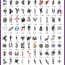 Шаблон татуировки Золотой Феникс №01 Аэрограф татуировочные трафареты 100 шт. Тотем тематическая картинка с надписью