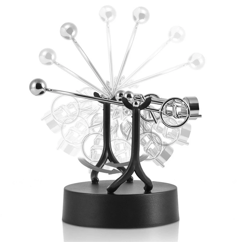  New Stainless Steel Frame Family 3 Members Swings Sculpture Model Perpetual Motion Balance Toy Newt