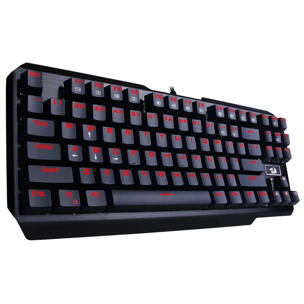 Redragon USAS K553 RGB светодиодный подсветкой 87 клавиш анти-ghosting Механическая игровая клавиатура для геймера Outemu синий выключатели-ghosting