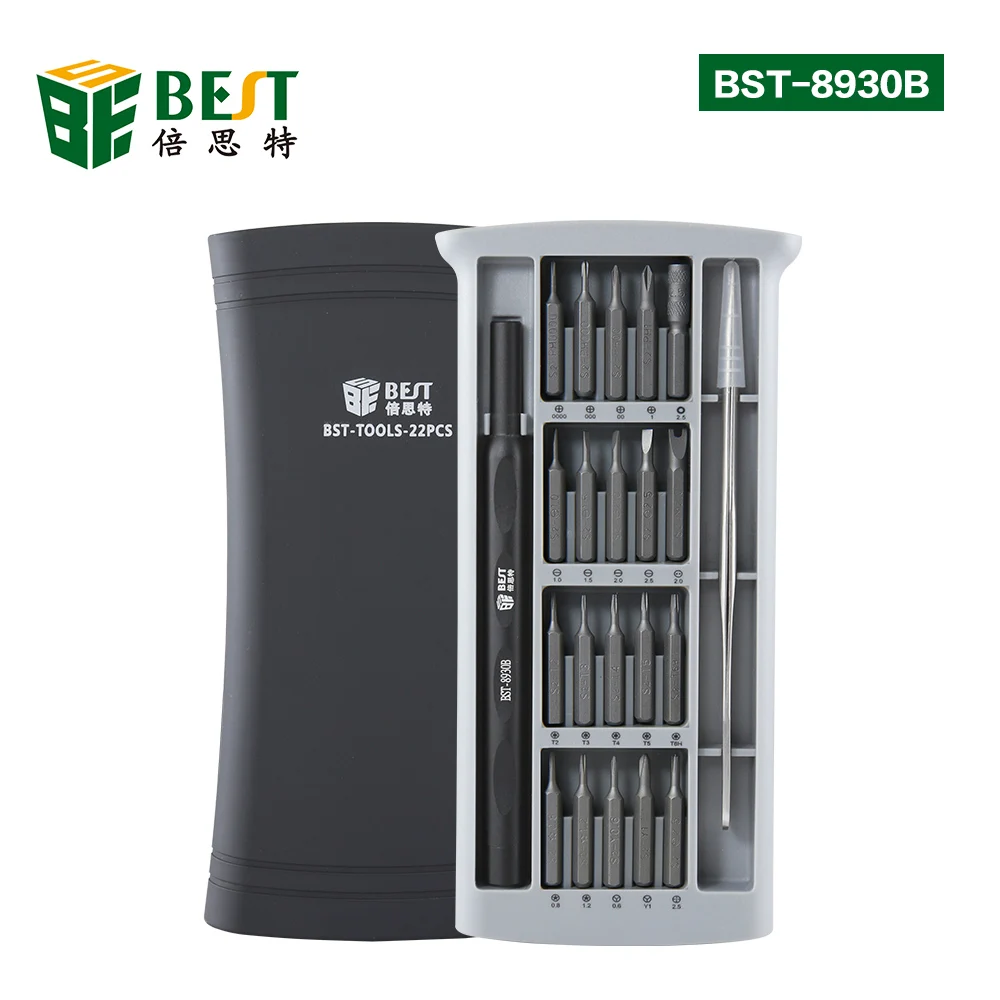 

Daily Use Screwdriver Kit 20 Precision Magnetic Bits AL Box Screw Driver smart home Set for iPhone sumsung XBOX home use