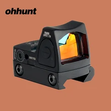 Ohhunt Tacticla 1X Mini RMR красная точка зрения рефлекторный прицел Пикатинни Вивер крепление для охотничье ружье прицел