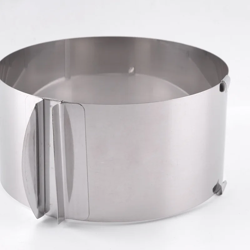 Stainless Steel Cake Layered Slicer Adjustable Retractable Circular