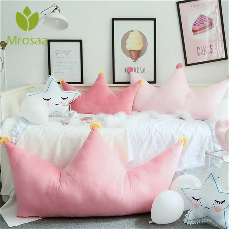 Подушка Детская Хлопковая в форме короны 90 х43 см|bedding pillow|shaped pillowsleeping pillow |