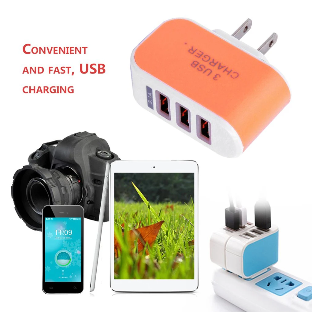 Универсальный с несколькими usb-портами Зарядное устройство 3 Порты для ...