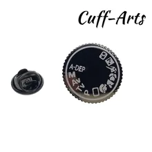Broche de solapa para hombres pines y broches Cámara Dial Pin para solapa con insignia joyería de Broche Pin de la solapa de Cuffarts P10206
