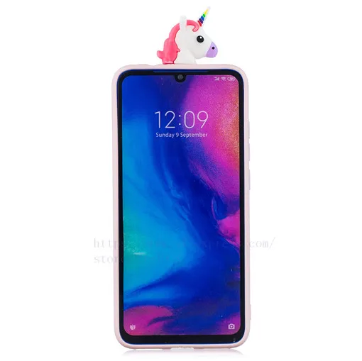 TRISEOLY для Xiaomi Redmi Note 7 Чехол Redmi 7 3D стерео патч мягкий силиконовый бампер набивной чехол с изображением животного для телефона Xiomi Redmi Note7