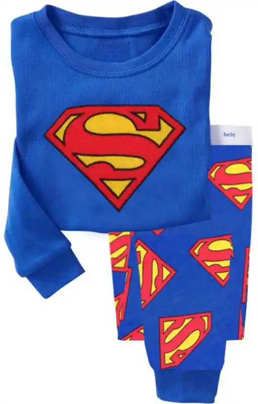 Fleece Kids 2-Piece Pajama Set Superman Boys Sleepwear