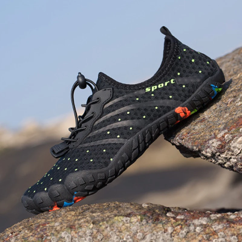 

Aqua Shoes For Men Women Summer Swimming Water Shoes Drain hole sole Outdoor Non-slip On surf Breathable Beach Male Wading Shoes
