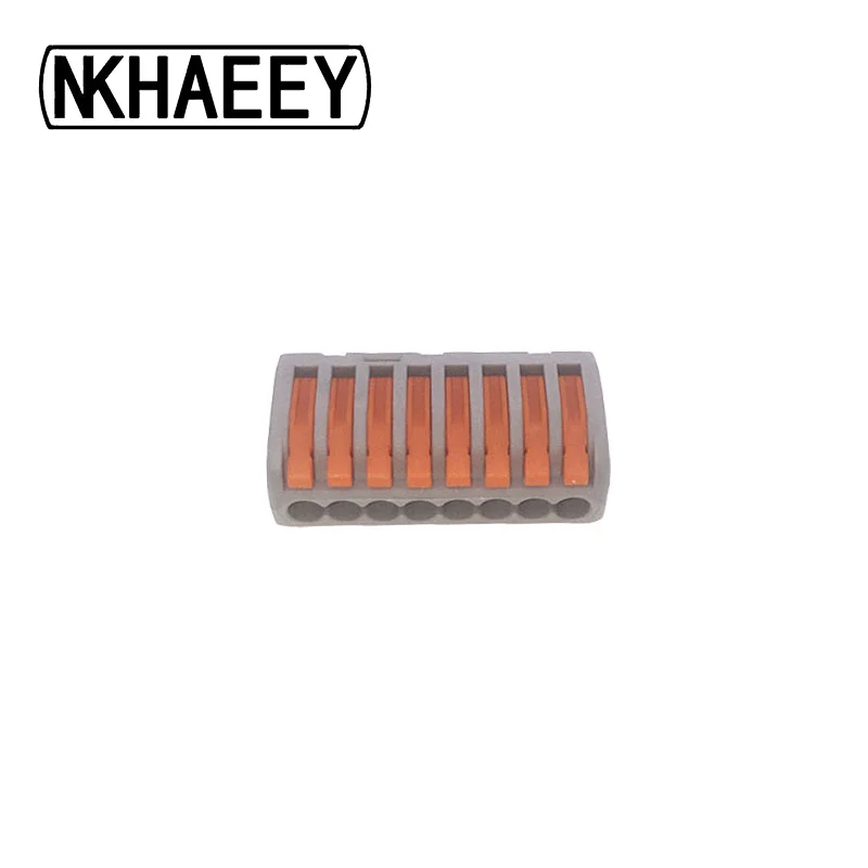 

Wago 10PCS Type Wire Connector Cage Spring Universal Fast Wiring Conductors Terminal Block