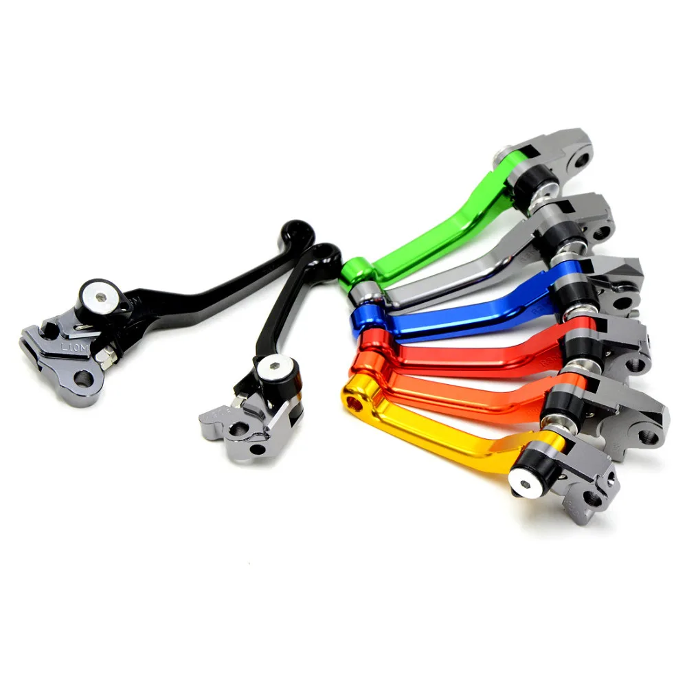 Motocross Dirt Bikes CNC Pivot Brake Clutch Levers For 2005 2015 Suzuki