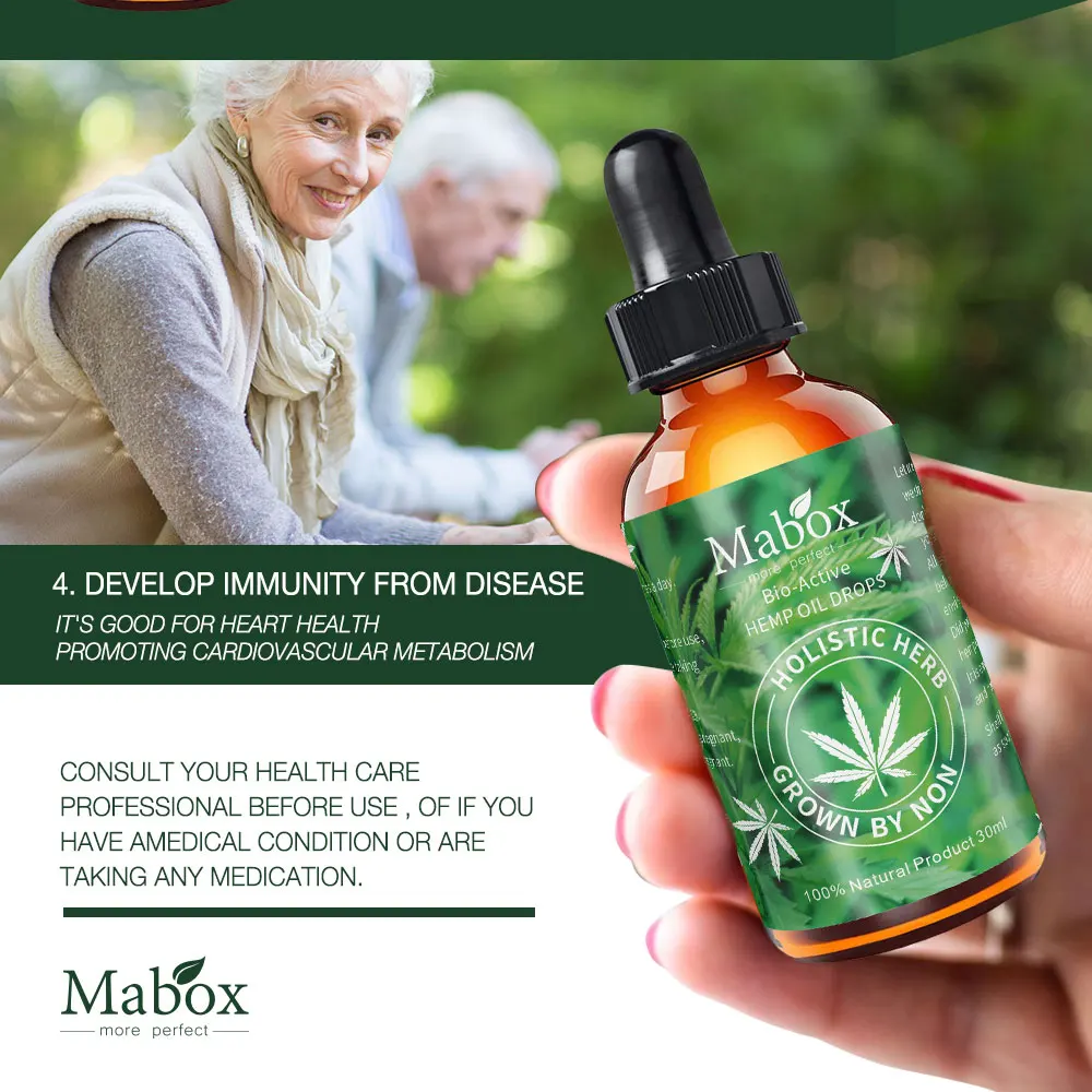 MABOX Hemp Oil 100 Pure Natural Plant Extract Contribute to Good Health it Helps Reduce Anxiety 2