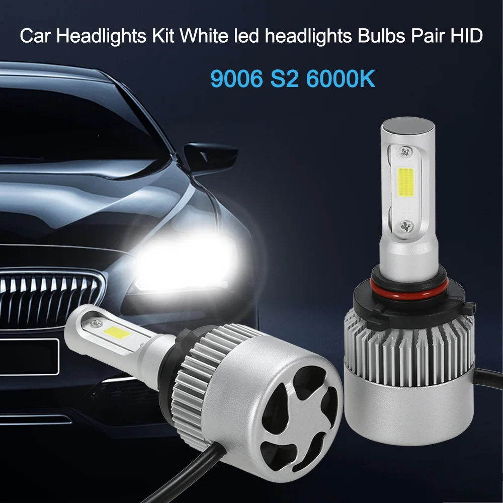 Car Headlights Kit for H1 S2 500W 80000LM 6000K White led headlights Bulbs Pair HIDin Car