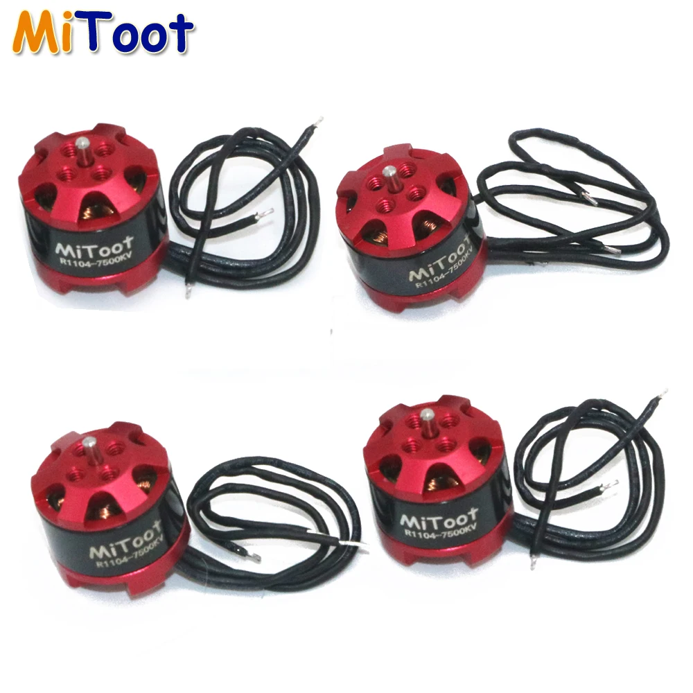 4 шт./лот Mitoot R1104 7500KV бесщеточный двигатель для 2030 3020 Propeller RC Racing Drone Quadcopter|motor