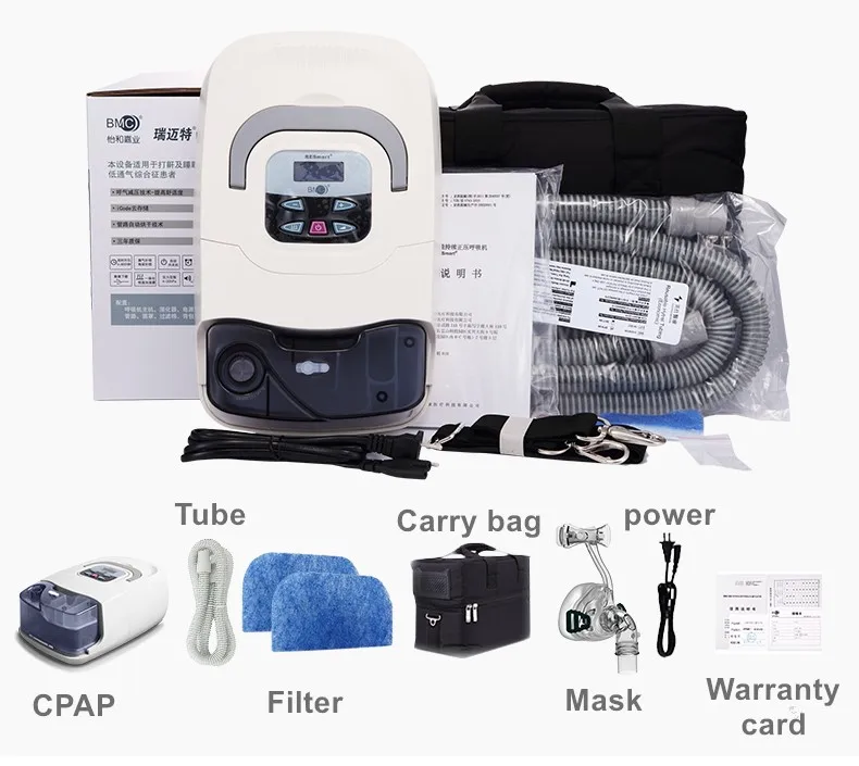 COXTOD GI CPAP портативный CPAP машина респиратор для сна апноэ осас храпящие люди W/носовая шапка-маска трубчатая сумка