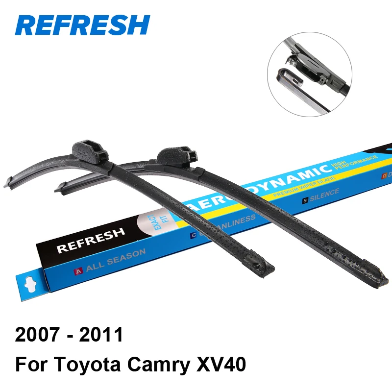 Prix pour Rafraîchir Lames D'essuie-Glace pour Toyota Camry XV40 24 "& 20" Fit Crochet Bras 2007 2008 2009 2010 2011 Prix pour Rafraîchir Lames D'essuie-Glace pour Toyota Camry XV40 24 "& 20" Fit Crochet Bras 2007 2008 2009 2010 2011