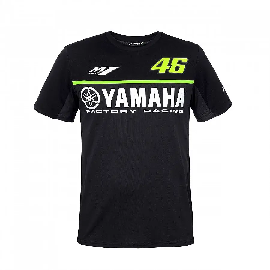 Free Shipping MotoGP for Yamaha T Shirt Black Racing Quick Dry Valentino Rossi Jersey