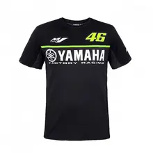 Free Shipping MotoGP for Yamaha T Shirt Black Racing Quick Dry Valentino Rossi Jersey