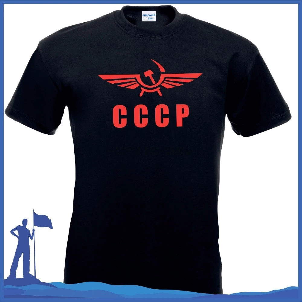 Футболка с круглым вырезом Aeroflot Cccp футболка для российских женщин в стиле