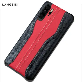 

Genuine Leather splice Cases For Huawei p20 pro P30 Lite P40 Pro Mate 20 Lite Y7 Y9 design Cover for Honor 10 10i 20 pro 9x 8x