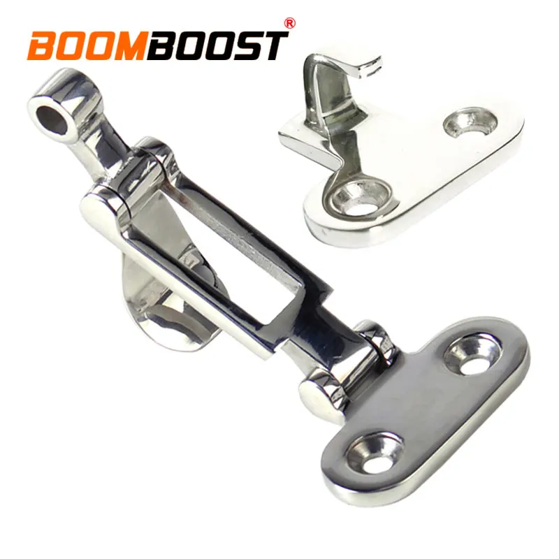 1 Set Fastener Clamp For Boat Marine Hatch Anti-Rattle Latch Silver Hardware Hinge Buckle Stainless Steel Locker