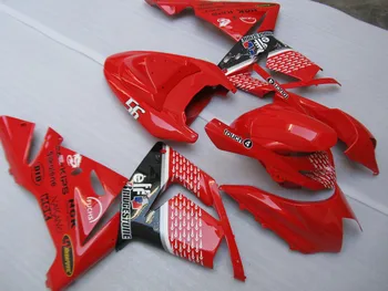 

High Quality Plastic Fairing Kits For Kawasaki ZX10R 2004 2005 NINJA ZX 10R 04 05 Red White Black Bodywork Fairings Set SZ71