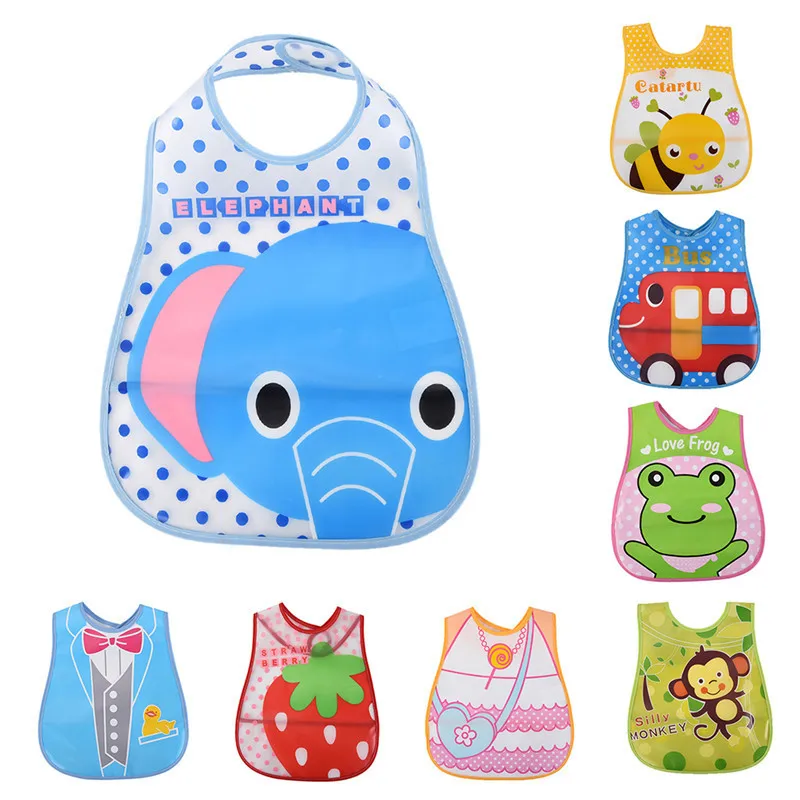 

New Bandana Baby Bibs Waterproof Cute Cartoon Boys Girl Lunch Burp Clothes Care Breastplates for Babies EVA Feeding Towel Unisex