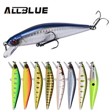 ALLBLUE SABO 90F الصيد إغراء 90 مللي متر 11 جرام العائمة Jerkbait أسماك المتذبذب عمق 0.5-1 متر باس بايك الطعم الصيد معالجة(China)