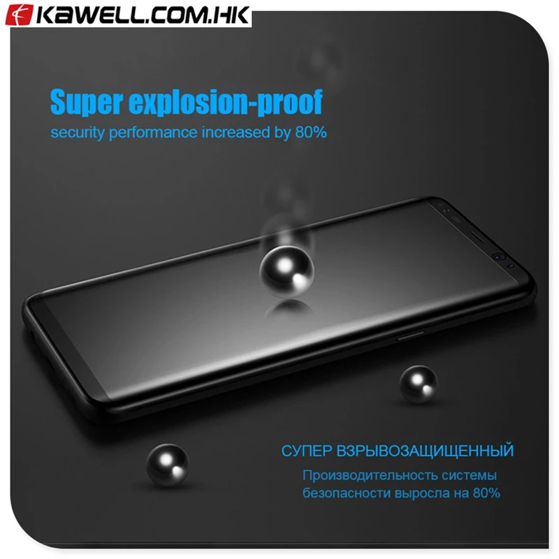 

Curve Full Cover Real Tempered Glass Screen Protector for Samsung Galaxy S8 free shipping