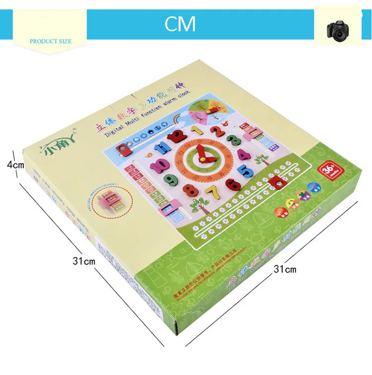 Дети календарь часы головоломки стене висит деревянная доска узнать время сезон погода месяц Часы раннего Развивающие игрушки для детей